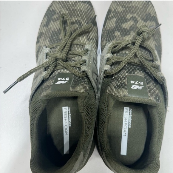 New Balance 574 Sport Camo Green Fresh Foam Sneakers Men’s 8.5 Women’s 10 - Picture 4 of 5